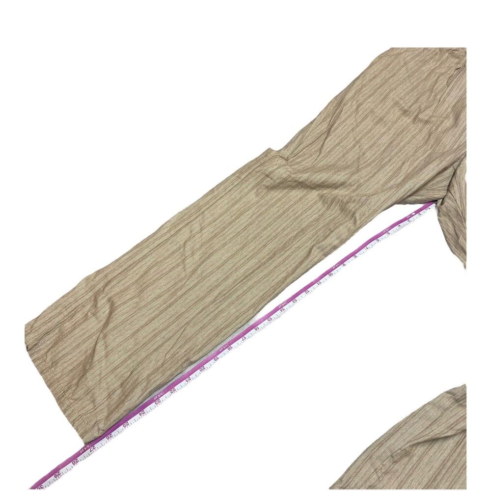 VF Jeanswear Beige Striped Pants Women's Size 12 AVG - Picture 5 of 8